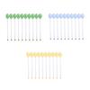 10Pcs Glass Latte Spoons Transparent Coffee Mixing Spoon Tea Spoon Rod Mixing Rod for Tea Appetizers Ice Cream Espresso Desserts