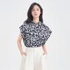Collar tied waistband slimming shirt for women in the summer of 2026, featuring a single breasted collar and a trendy commuting top