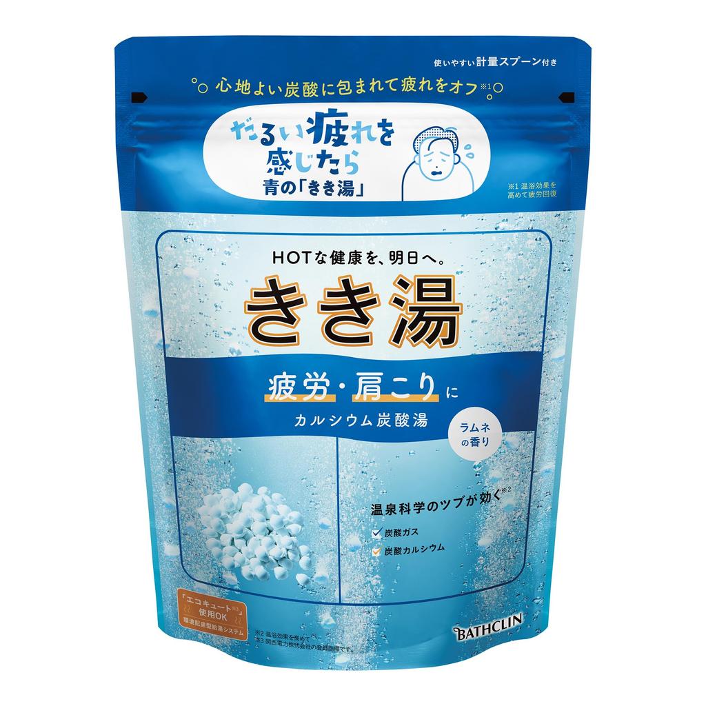 Kikiyu Medicated Bath Soak Calcium Carbonate Bath Salts Ramune Scent 360g (12 Uses) Bathclin Spa Bomb