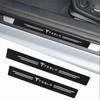4 Stück Auto Türschweller Kratzschutz Dekor Kohlefaser Aufkleber Für Model 3 Model S Model X Model Y Roadster Coil Mod WYE K80