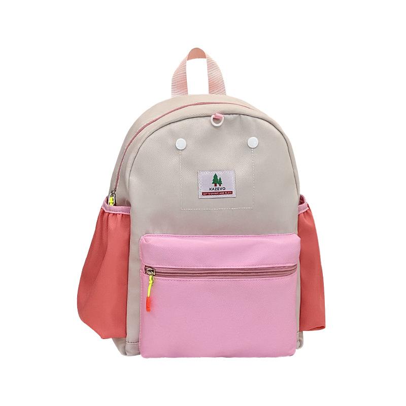 Schoolbag Brick and Mortar Store Japanese Dopamine Color Matching Children's Schoolbag Decompression Spine Protection Kindergarten Pupils Backpack