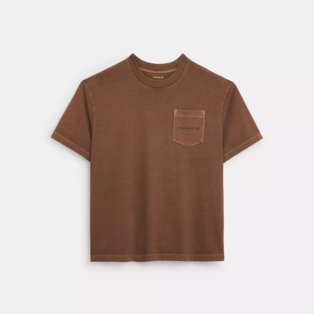 Coach PockeT T shirT Smoke