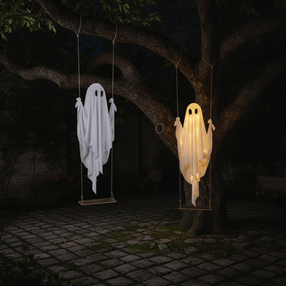 Sterowany pilotem Halloweenowy Wiszący Duch Duży Duch Huśtawka Impreza