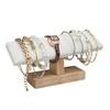 Practical Solid Wood Jewelry Display Rack Featuring Sturdy Plush Lint To Protect And Highlight Jewelry Accessories
