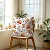 Fried Chicken Print Throw Pillow, 18.18Inch Cute Fast Food Cushion, Soft Polyester For Sofa/Bed/Car, Perfect Gift For Food Fans