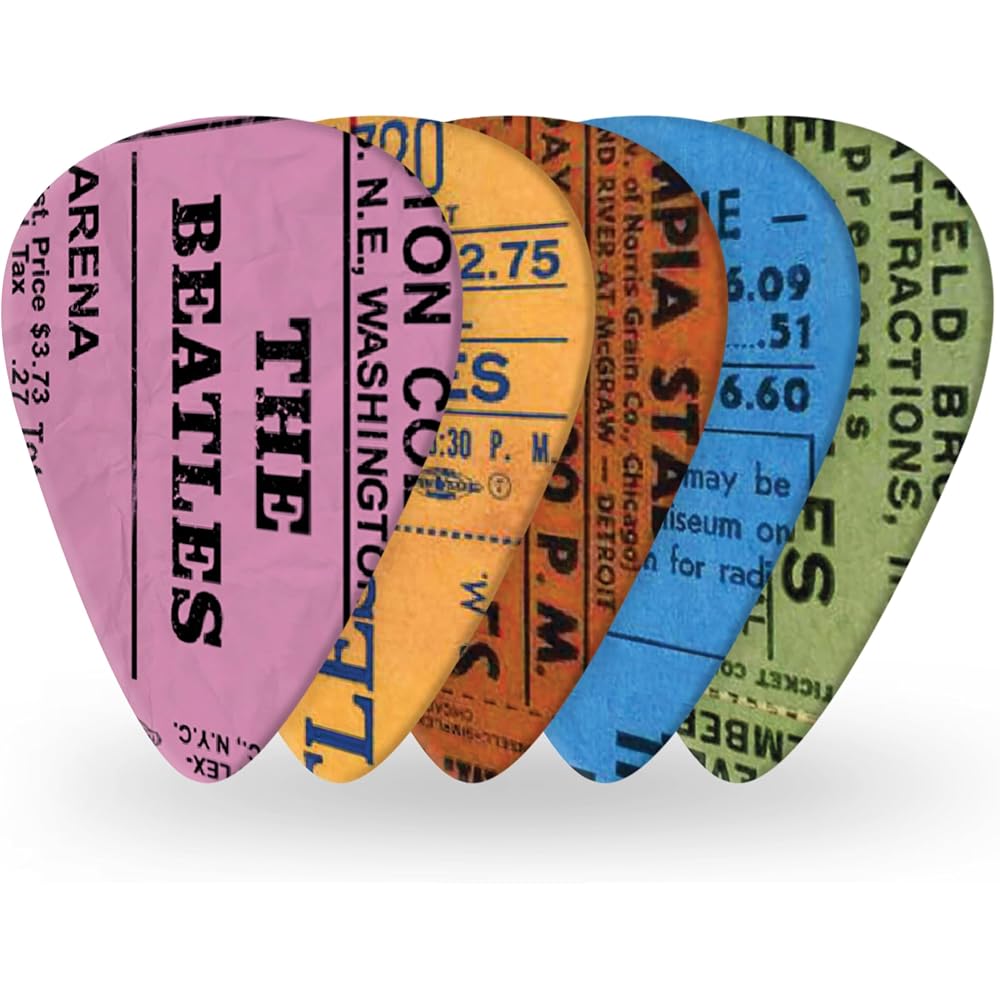 D Addario John Lennon Collection Beatles 1964 Ticket Stub Picks, 0.70mm, Standard Type, 10 pieces, 1CWH4-10B11 [Domestic Genuine Product]