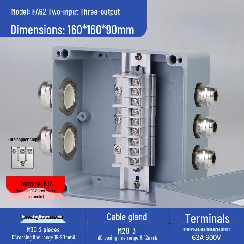 

Aokewen FA62 Cast Aluminum Waterproof Junction Box