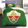 Elche Club de Fútbol Pattern Bedding Quilt Set  Home Decoration  Gift (1 * duvet cover + 2 * pillowcase  without core)