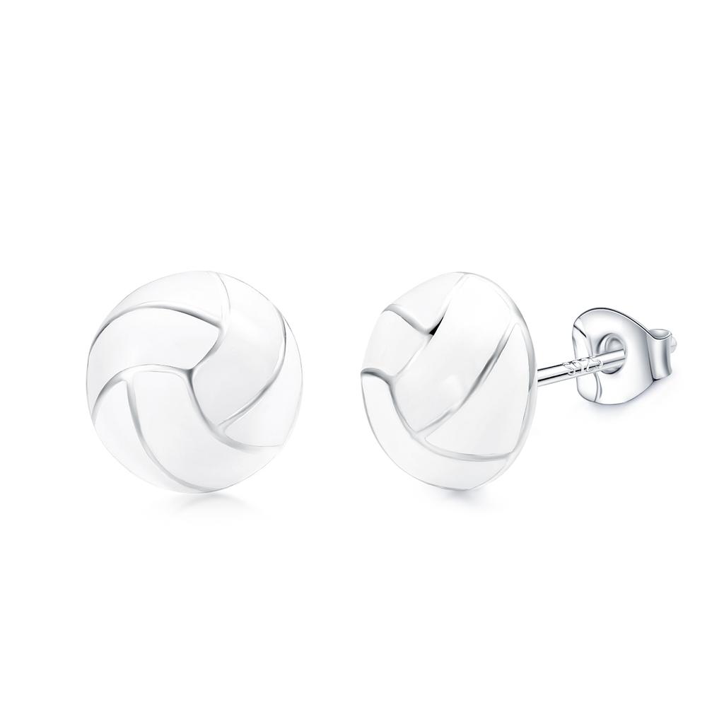 VOJO Sports Stud Earrings Football, Soccer, Basketball, Volleyball, Tennis, Baseball Earrings for Women Men Player Fan Gifts