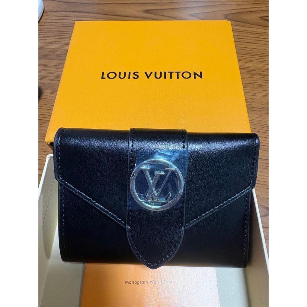 Used LOUIS VUITTON tri-fold wallet black pink