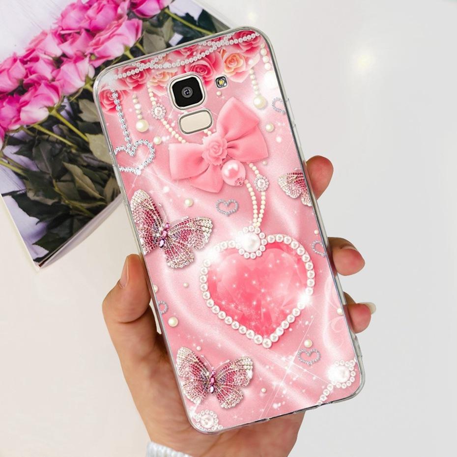 Lovely Printing Case For Samsung Galaxy J6 J6+ J600G J610G Soft Silicone TPU Back Cover For SamsungJ6 J 6 Plus 2018 Phone Cases