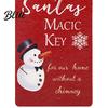 Indoor Holiday Door Ornament Wooden Christmas Hanger, Santa Claus Snowman Stocking Patterns Winter Party Sign Knob for Home Party, Festive Decorations