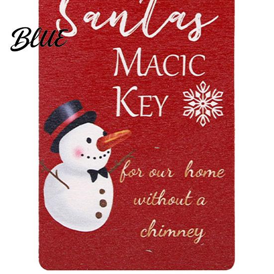 Indoor Holiday Door Ornament Wooden Christmas Hanger, Santa Claus Snowman Stocking Patterns Winter Party Sign Knob for Home Party, Festive Decorations