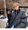 Unisex American Hip Hop Cotton Jacket - Winter Oversized Trendy Outerwear, High-End Warm Coat