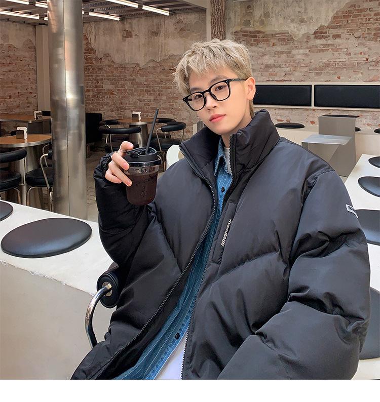 Unisex American Hip Hop Cotton Jacket - Winter Oversized Trendy Outerwear, High-End Warm Coat