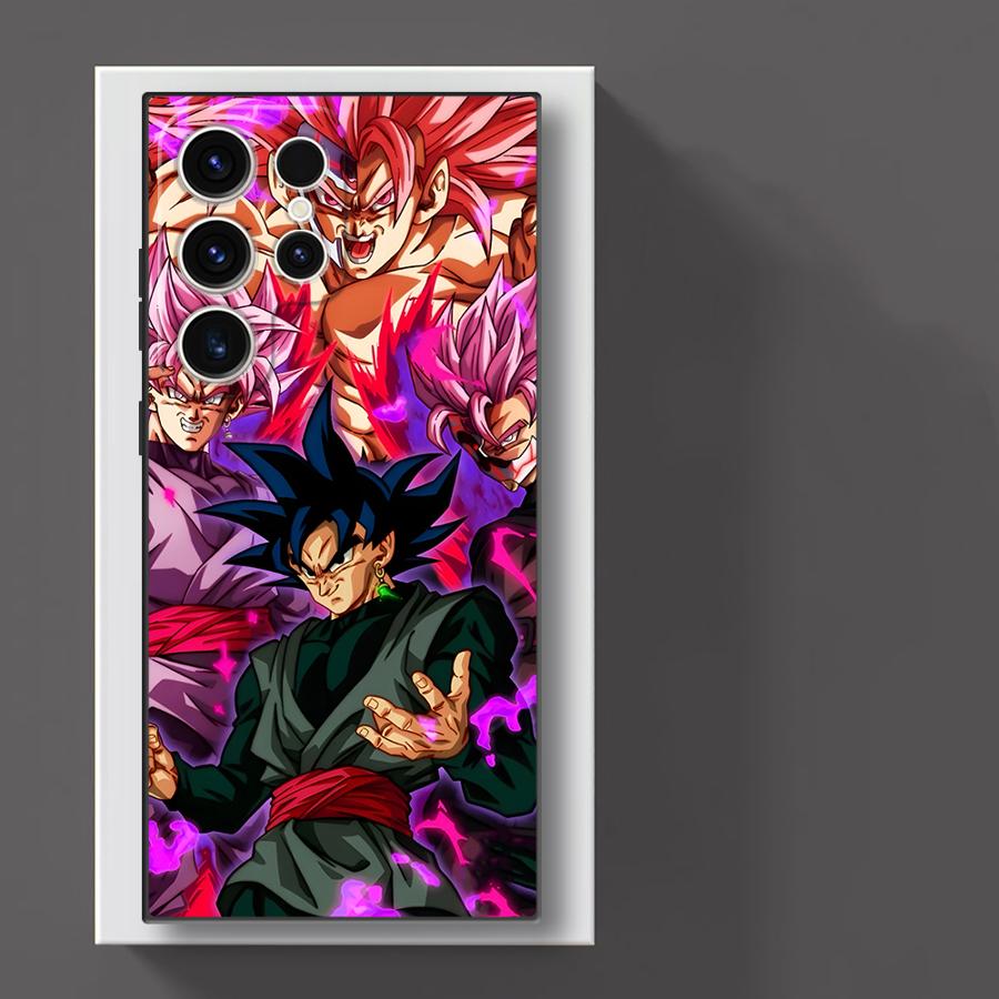 Dragon Ball Cartoon Goku Black Soft Phone Cover Case for Samsung Galaxy S23 Ultra S20 S25 Edge S21 FE S24 Plus