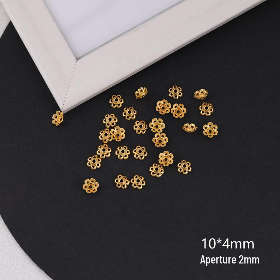 Golden Sand Flower Cup Spacer Beads for DIY Jewelry Necklace Bracelet