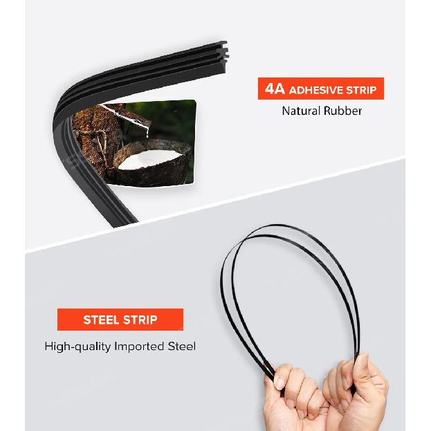 Wiper Front & Rear Wiper Blades Set For VW Tiguan MK2 2017 2018 2019 2020 2021 2022 2023Windshield Windscreen Window 26"+21"+14"