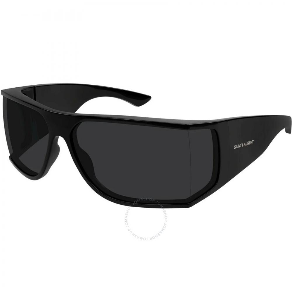 Saint Laurent Black Wrap Unisex Sunglasses Sl 806 001 75