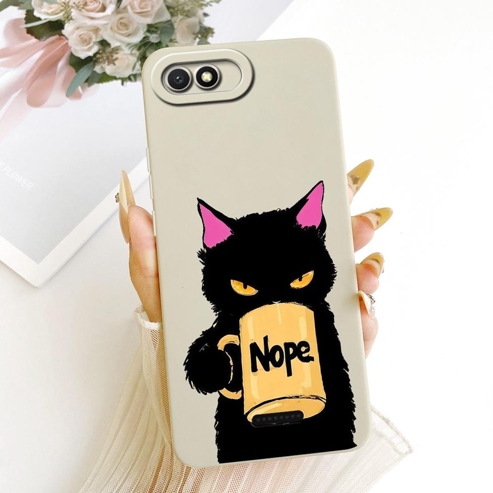 Casing For Redmi 6A Cover Fashion Cartoon Cute Funny Painted Silicone Phone Case M1804C3CG M1804C3CH M1804C3CI