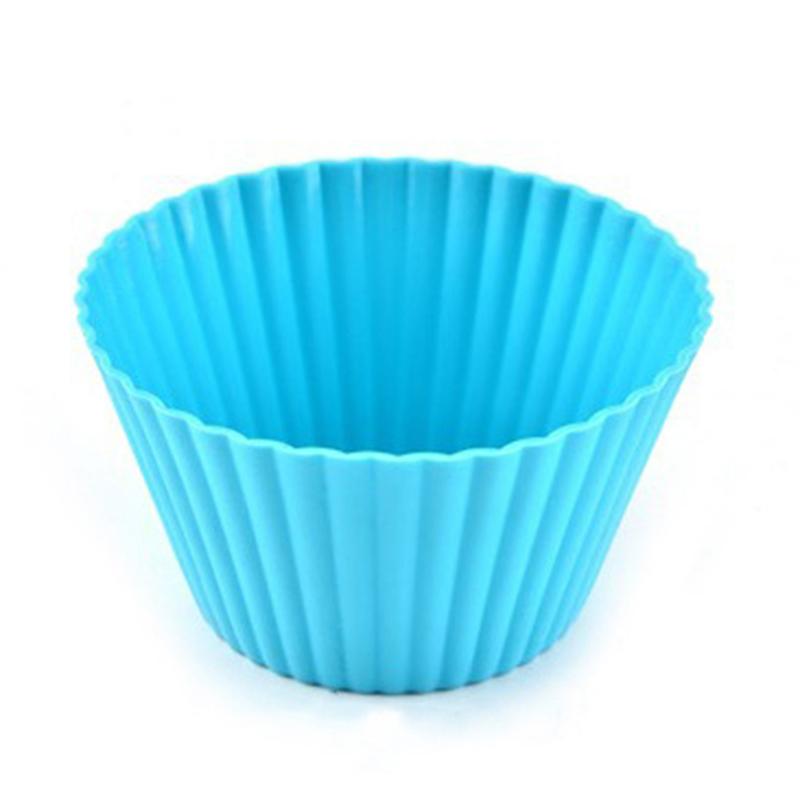 Cheap Silicone Cake Mold Round Shaped Muffin Cupcake Baking Molds
