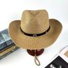 Hot-selling New Western Denim Straw Hat Spring and Summer New Men's and Women's Seaside Beach Travel Sunscreen Visor