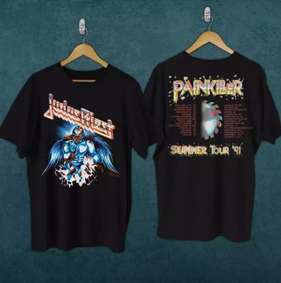 1991 Judas Priest Zespół Rockowy Koszulka z Trasy Brockum Dla Fanów Koszulka Unisex