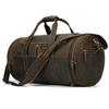 New Fashion Genuine Leather Men's Travel Bag Cowhide Luggage Bag For Man Crazy Horse Leather Crossbody Hand Luggage Shoulder Bag