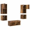TV Wall Units 8 pcs Reclaimed Wood Particleboard