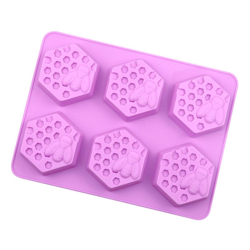 Bee Honeycomb Silicone Mold Wax Melt Polymer Aromatherapy Making Handmade Cupcake Mould Decorating Supplies