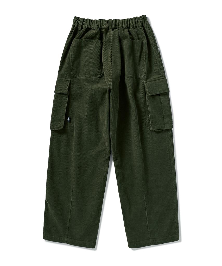 Peullukeu Corduroy Cargo Pants Khaki Fpt115