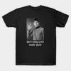 Camiseta Masculina Preta Estampada Spock: Não Brinque com Super Cola Estampa em Papel de Transferência Sem Corte Camiseta de Algodão