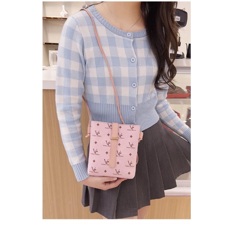 Tisknutá taška přes rameno, taška na mobilní telefon, módní ležérní taška vše v jednom, korejská dámská crossbody taška