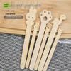 Colored Wooden Popsicle Sticks for DIY Craft, Architectural Models, and Children's Projects
