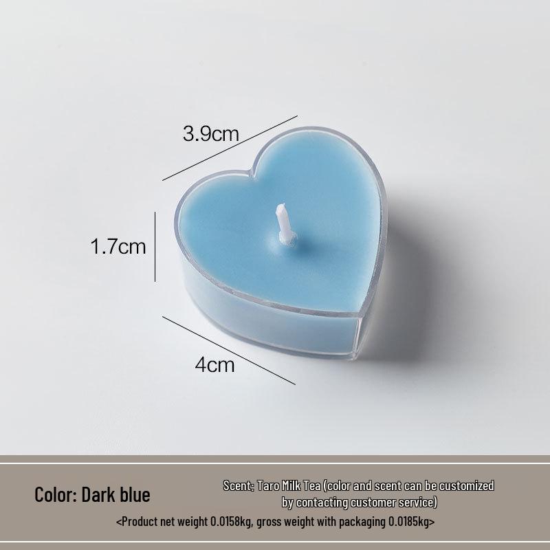 Heart-Shaped Romantic Birthday Candles: Create a Cozy Candlelight Dinner Ambiance