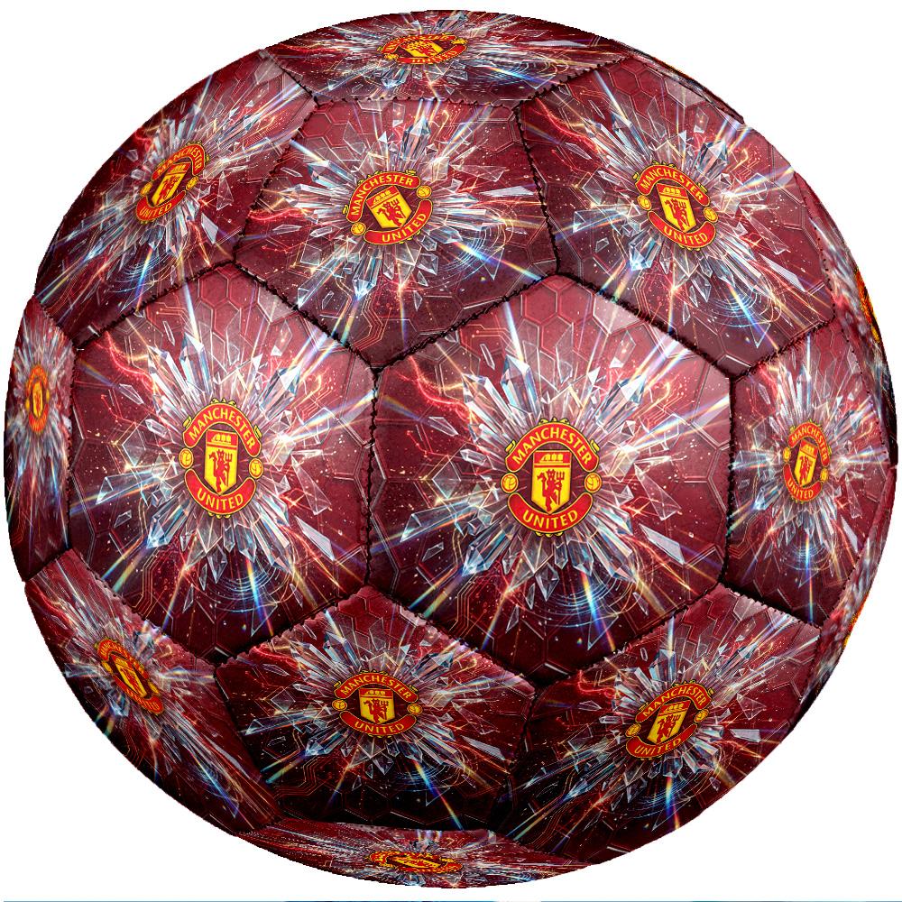 Manchester United Theme Soccer Ball Size 5 Soccer Ball Soft Touch Professional Training Football for Outdoor Sports