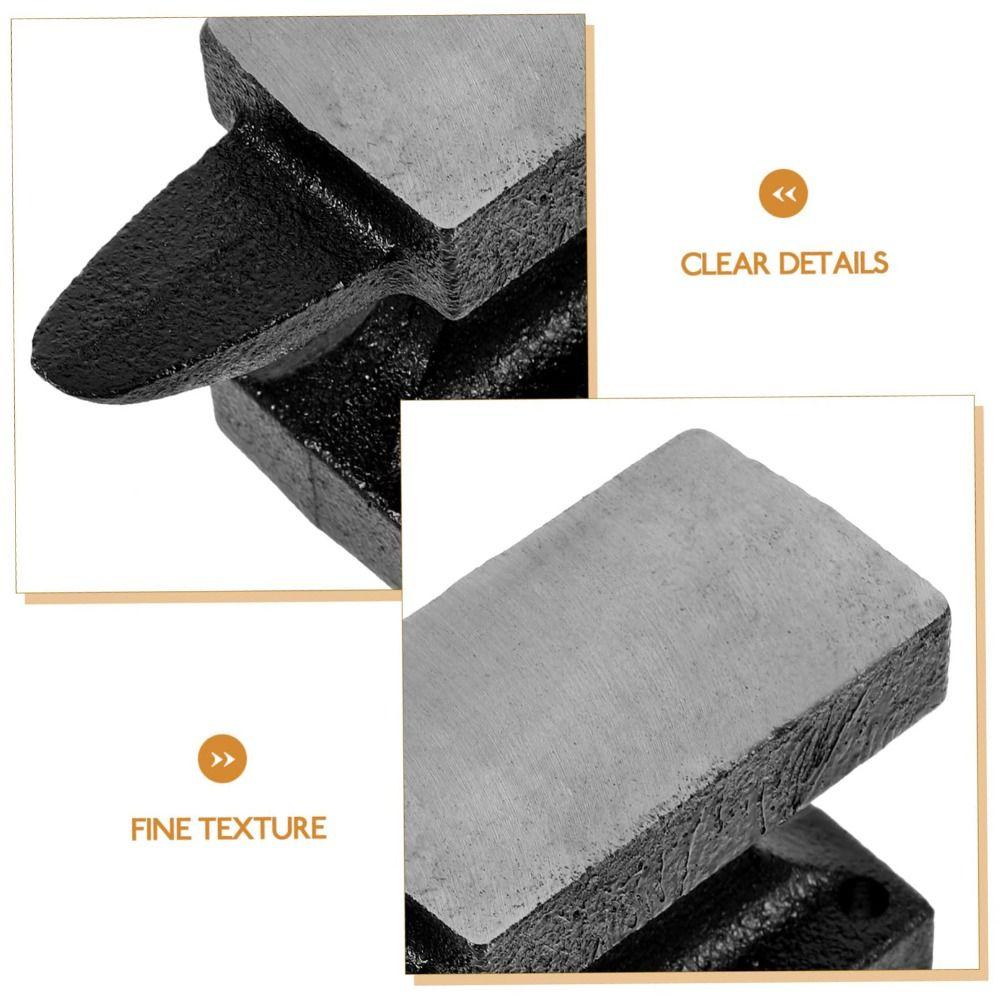 Portable Blacksmith Anvil Extra Large Feet Sturdy Tool Jewelry Repair Horn Multi-Function Mini Base Iron Plate Jewelry Making