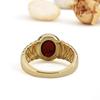 Classic design 925 sterling silver ring nature oval 8*10mm red garnet real gemstone fine jewelry for women's banquet party gifts