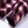 Men's Shirt Autumn Retro Plaid Lapel Long Sleeve Shirt Casual Shirt