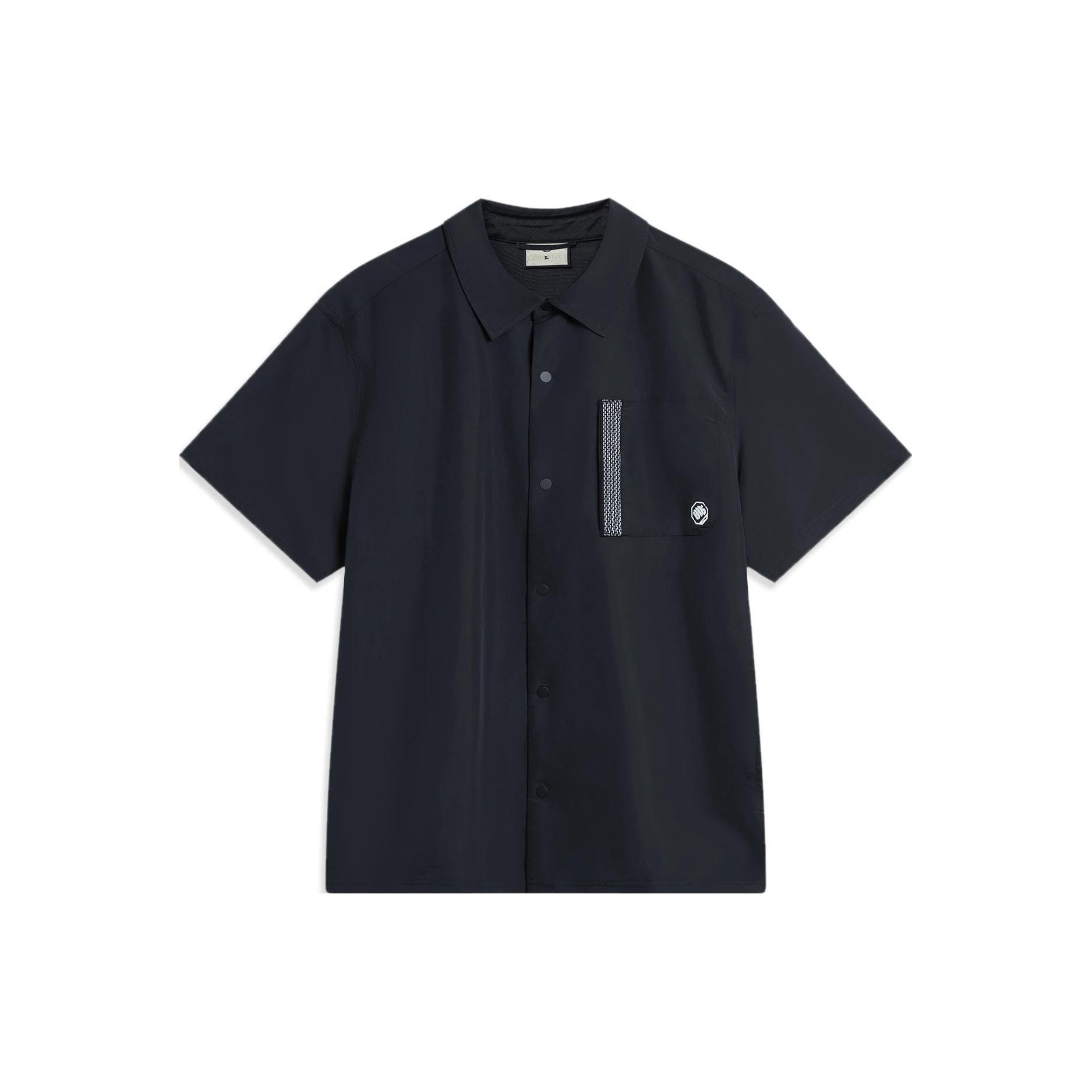 Li Ning x MISTER CARTOON Badfive Shirt Men s Black ASHT501-2 L