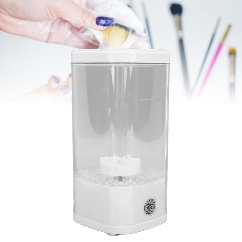 USB Cosmetic Brush Cleaner Two Modes Transparent   Cleaning Large Capacity Electric Makeup Brush Cleaner for All Size Makeup Brushes
