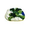 Thickened Moss Rug Absorbent Bedside Small Carpet Flower Pattern Bathroom Mat  Bedroom