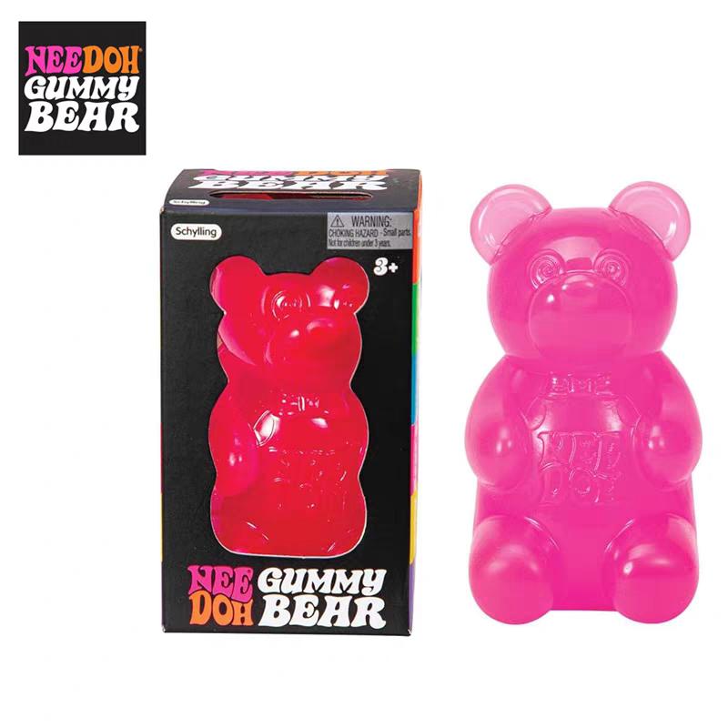Schylling Nee Doh Kwallen Schattig Gummy Beer Speelgoed, Zacht Jelly Knijp Stressverlichter Fidget Speelgoed, Sensorisch NeeDoh voor Kinderen Volwassenen