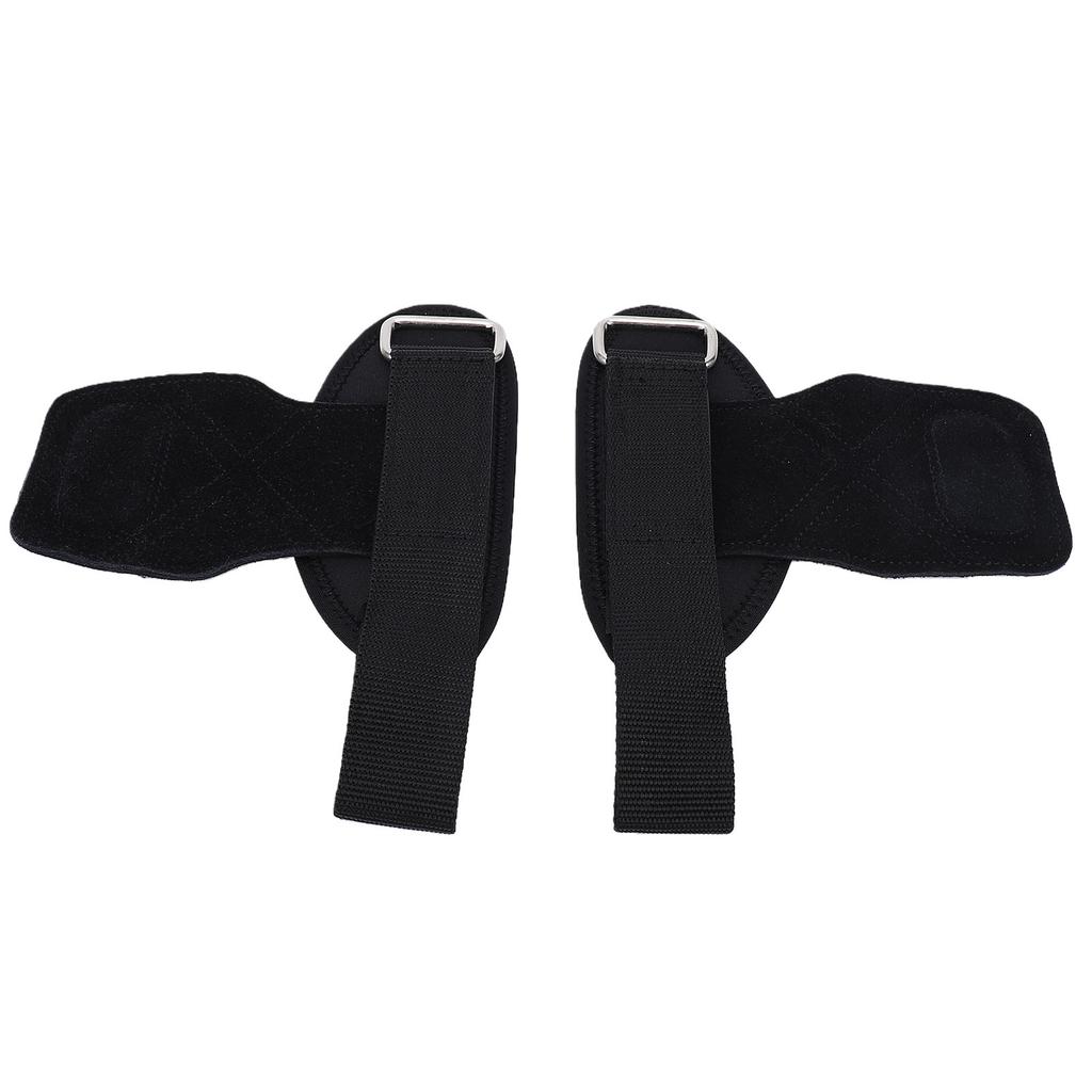 Lifting Wrist Straps Women Men Cowhide Weight Lifting Grips Anti Slip Gym Workout Straps for Deadlift Powerlifting Black