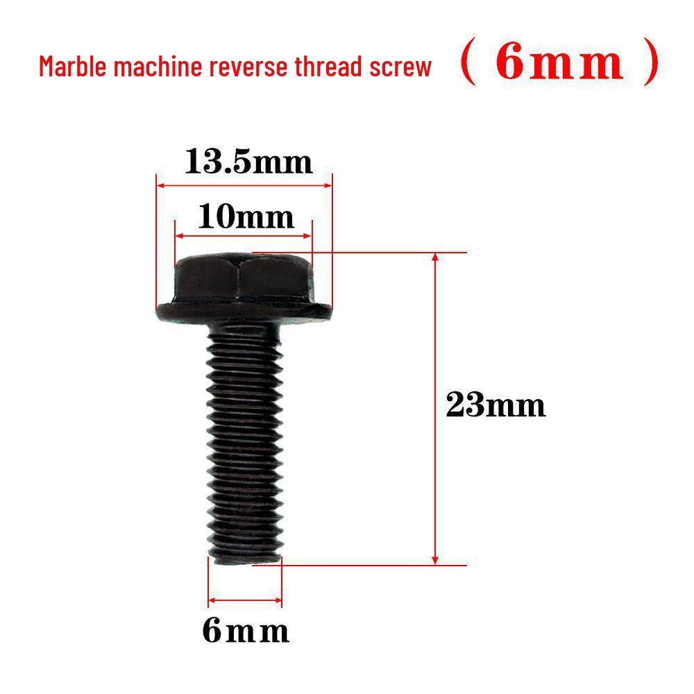 110 Marble Machine Accessories: Complete Set with Reverse & Positive Thread Screw, Universal Toothed Saw, and Pressure Plate.