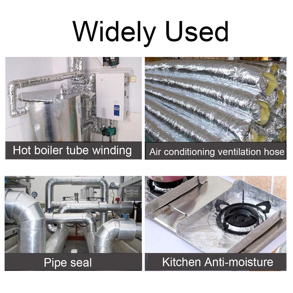 Buy 25M Fiberglass Aluminum Foil Tape Self Adhesive Heat Insulation