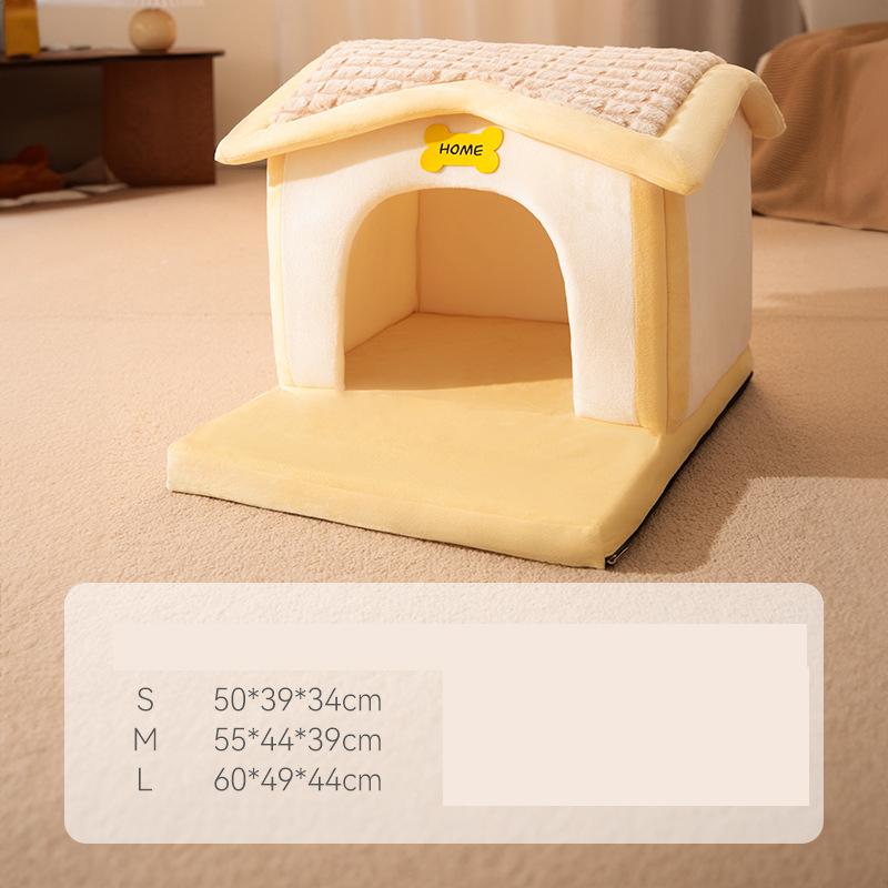 

Собачья будка дом Четыре сезона универсальный зимний теплый для маленьких собак съемный мобильный моющийся домик для кошек товары для животных S