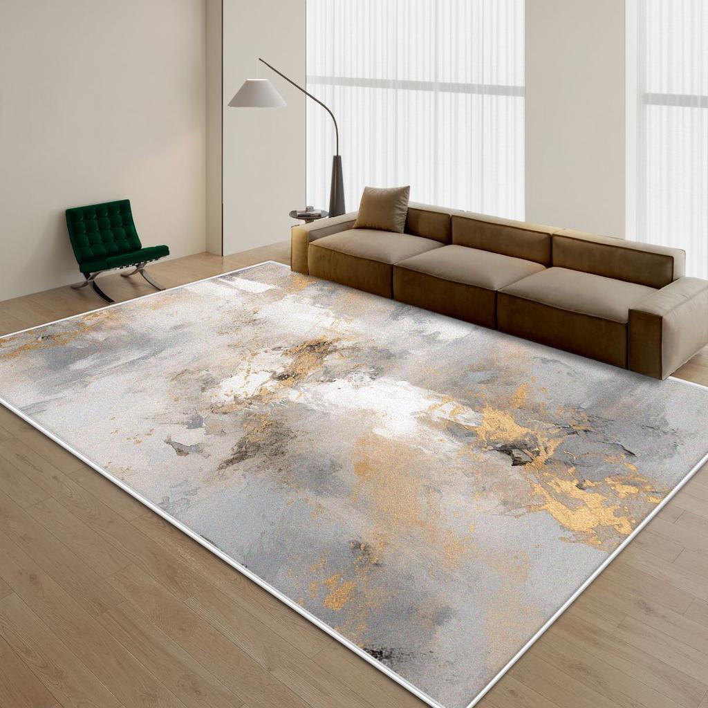 Verdickte weiche Teppiche zur Wohnzimmerdekoration Heimschlafzimmerteppich Nordisch Große Fläche Rutschfeste Bodenmatte Leicht zu reinigender Loungeteppich