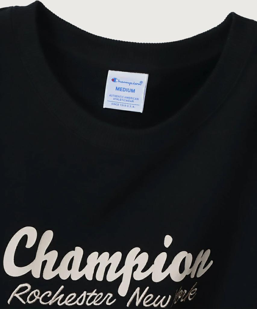 CHAMPION Women'S Rochester Loose Fit Crew Neck Sweatshirt Black