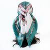 90cm Silk Scarf Headscarf Classic Scepter Print Silk Scarf Women's Satin Square Scarf Shawl